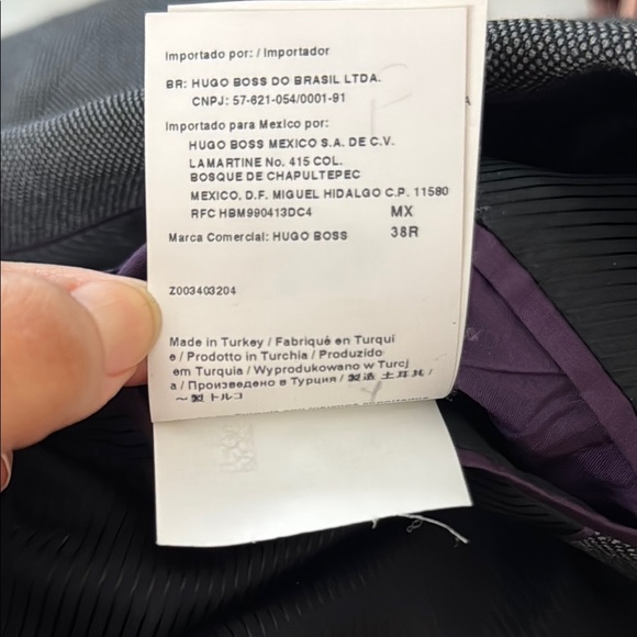 Hugo Boss The Crowley Jacket Wool Cashmere Men's Gray Sport Coat Blazer Size 38R - Picture 11 of 12
